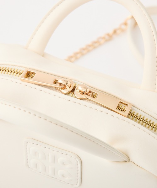 one after another NICE CLAUP（ワンアフターアナザーナイスクラップ）の「マイクロミニボストンバッグ（ボストンバッグ・レディース・キャメル/アイボリー/サックスブルー/ブラック・FREE）」の12枚目の写真