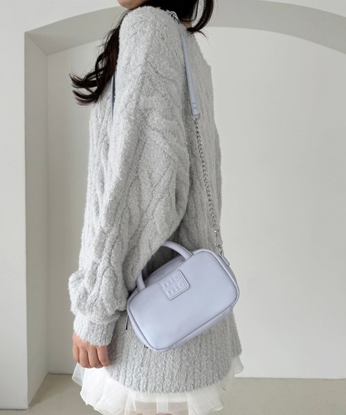 one after another NICE CLAUP（ワンアフターアナザーナイスクラップ）の「マイクロミニボストンバッグ（ボストンバッグ・レディース・キャメル/アイボリー/サックスブルー/ブラック・FREE）」の20枚目の写真