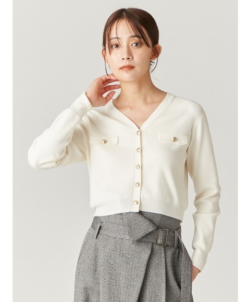 FRAY I.D（フレイアイディー）の「2wayショートVネックカーディガン
