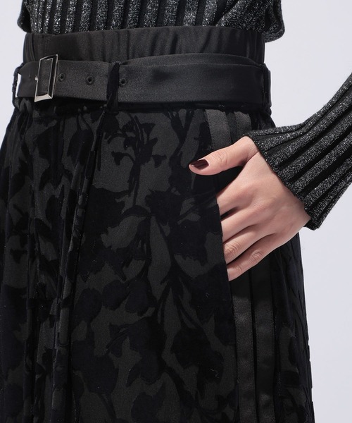 HARE（ハレ）の「フロッキーリボンラインスカート(HARE)（スカート・レディース・ブラック/カーキ・FREE）」の21枚目の写真