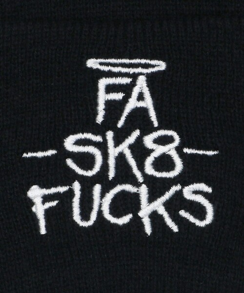 FUCKING AWESOME(ファッキングオーサム)の「<FUCKING AWESOME> FA SK8 Fxxxs BEANIE/ビーニー(ニットキャップ/ビーニー・メンズ・ブラック/ダークブラウン・FREE)」の8枚目の写真