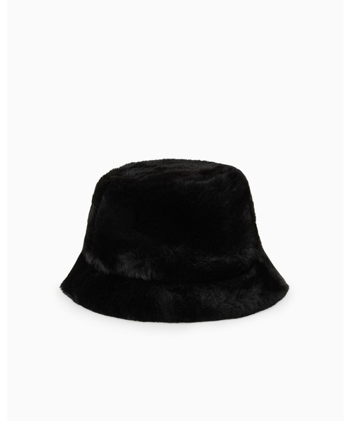 ARMANI EXCHANGE(アルマーニエクスチェンジ)の「【A|X アルマーニ エクスチェンジ】ボア バケットハット(ハット・レディース・ブラック・M/L/XS/S)」の3枚目の写真