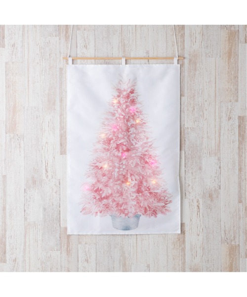 セール】LED付き タペストリーツリー リバーシブル L ピンク