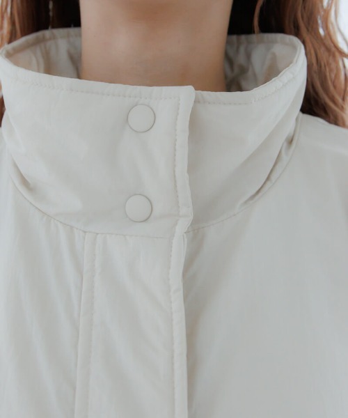 flower（フラワー）の「ユースフルナイロンコート（ナイロンジャケット・レディース・ライトカーキ/アイボリー・FREE）」の18枚目の写真