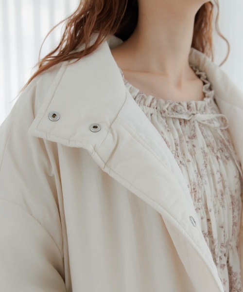 flower（フラワー）の「ユースフルナイロンコート（ナイロンジャケット・レディース・ライトカーキ/アイボリー・FREE）」の19枚目の写真