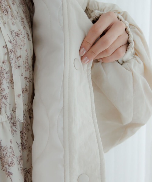 flower（フラワー）の「ユースフルナイロンコート（ナイロンジャケット・レディース・ライトカーキ/アイボリー・FREE）」の21枚目の写真