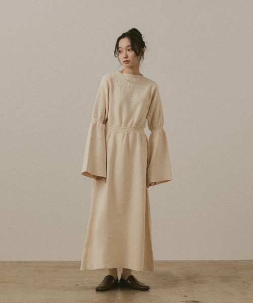 moi tytto（モイテュット）の「ニットワンピース（ワンピース・レディース・ナチュラル・FREE）」の6枚目の写真