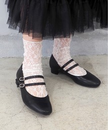 あしながおじさん｜アシナガオジサンのパンプス（ブラック/黒色系