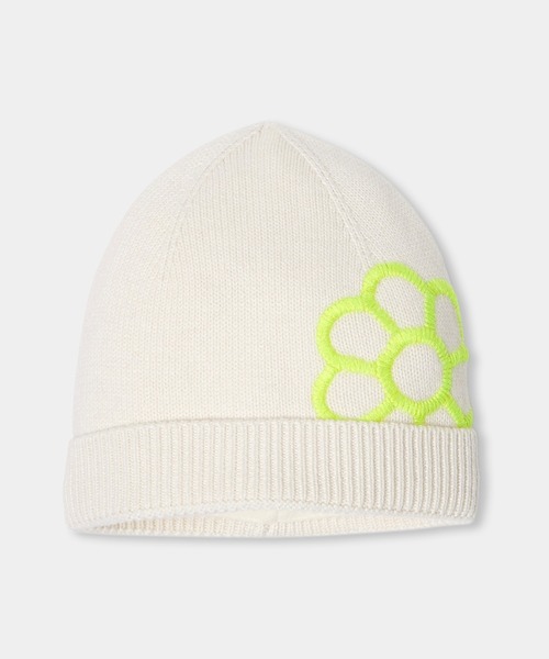 フラワーモチーフニット帽（ニットキャップ/ビーニー）｜jacadi（ジャカディ）