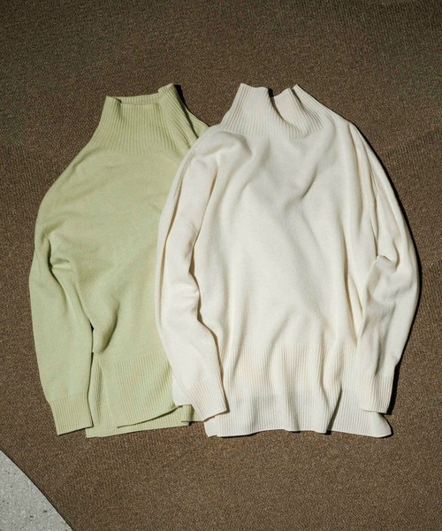 ROPE'（ロペ）の「ホールガーメント タートルネックニットプルオーバー（ニット/セーター・レディース・チャコールグレー/オフホワイト/ベージュ/グリーン系その他・FREE）」の15枚目の写真