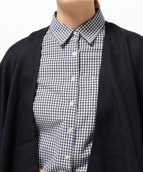 ivory court（アイボリーコート）の「ポンチョ◆（ストール/ショール・レディース・チャコールグレー/ネイビー・FREE）」の6枚目の写真