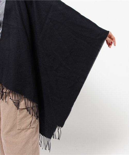 ivory court（アイボリーコート）の「ポンチョ◆（ストール/ショール・レディース・チャコールグレー/ネイビー・FREE）」の10枚目の写真