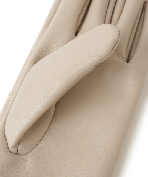 ROPE' PICNIC(ロペピクニック)の「シンセティックレザーキルティンググローブ(手袋・レディース・ベージュ系その他/ブラック・FREE)」の11枚目の写真