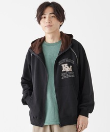 のび~る裏毛ジップパーカー