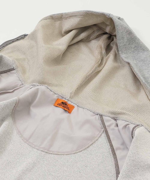 KRIFF MAYER（クリフメイヤー）の「のび～る裏毛ジップパーカー（パーカー・メンズ・ブラック/グレー/オートミール・MEDIUM/LARGE/X-LARGE）」の5枚目の写真