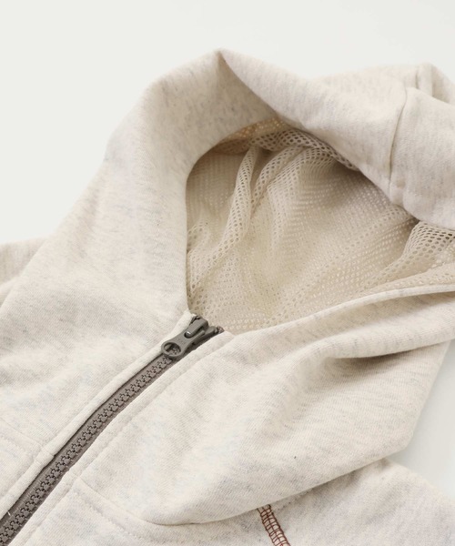 KRIFF MAYER（クリフメイヤー）の「のび～る裏毛ジップパーカー（パーカー・メンズ・ブラック/グレー/オートミール・MEDIUM/LARGE/X-LARGE）」の6枚目の写真