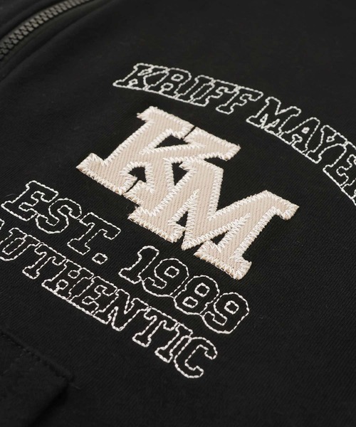 KRIFF MAYER（クリフメイヤー）の「のび～る裏毛ジップパーカー（パーカー・メンズ・ブラック/グレー/オートミール・MEDIUM/LARGE/X-LARGE）」の7枚目の写真