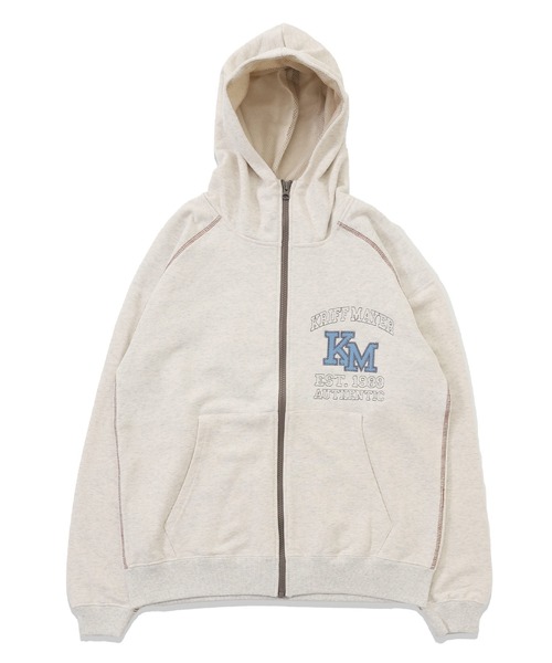 KRIFF MAYER（クリフメイヤー）の「のび～る裏毛ジップパーカー（パーカー・メンズ・ブラック/グレー/オートミール・MEDIUM/LARGE/X-LARGE）」の18枚目の写真