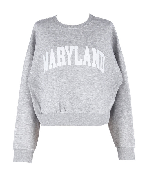 coca(coca)(コカ)の「ポリエステルコットン裏起毛フロッキークロップドスウェット(スウェット・レディース・グレー/アイボリー/オートミール/チャコール・M/L)」の22枚目の写真