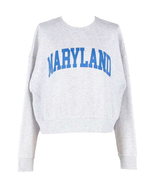 coca(coca)(コカ)の「ポリエステルコットン裏起毛フロッキークロップドスウェット(スウェット・レディース・グレー/アイボリー/オートミール/チャコール・M/L)」の12枚目の写真