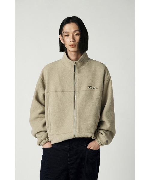 VIVASTUDIO(ビバスタジオ)の「ジップフリースジャケット / ZIP FLEECE JACKET(ブルゾン・メンズ・ベージュ/ブラック・LARGE/MEDIUM)」の1枚目の写真