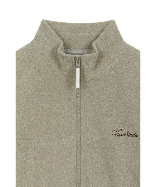 VIVASTUDIO(ビバスタジオ)の「ジップフリースジャケット / ZIP FLEECE JACKET(ブルゾン・メンズ・ベージュ/ブラック・LARGE/MEDIUM)」の4枚目の写真