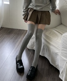 SHEPP（シープ）の「リブロングニーハイソックス/2WAY ルーズソックス（ソックス/靴下・レディース）」