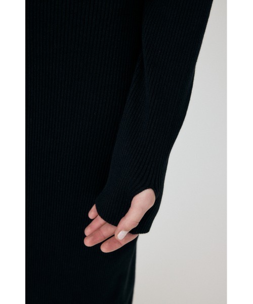 MOUSSY(マウジー)の「RIB KNIT ロングドレス(ワンピース・レディース・ブラック/チャコールグレー/ブラウン・1/2)」の13枚目の写真