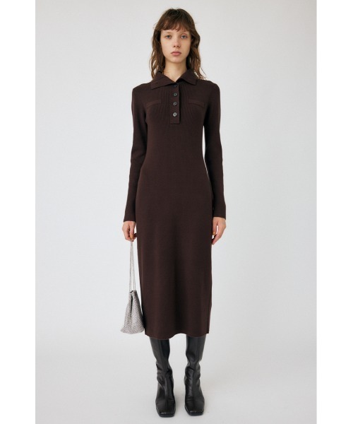MOUSSY(マウジー)の「RIB KNIT ロングドレス(ワンピース・レディース・ブラック/チャコールグレー/ブラウン・1/2)」の17枚目の写真