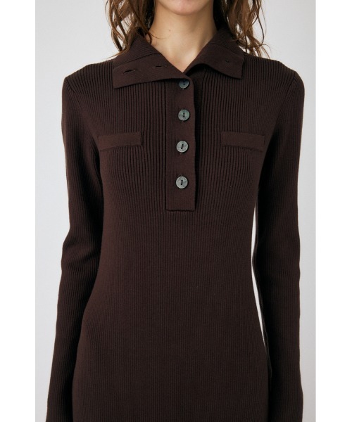 MOUSSY(マウジー)の「RIB KNIT ロングドレス(ワンピース・レディース・ブラック/チャコールグレー/ブラウン・1/2)」の20枚目の写真