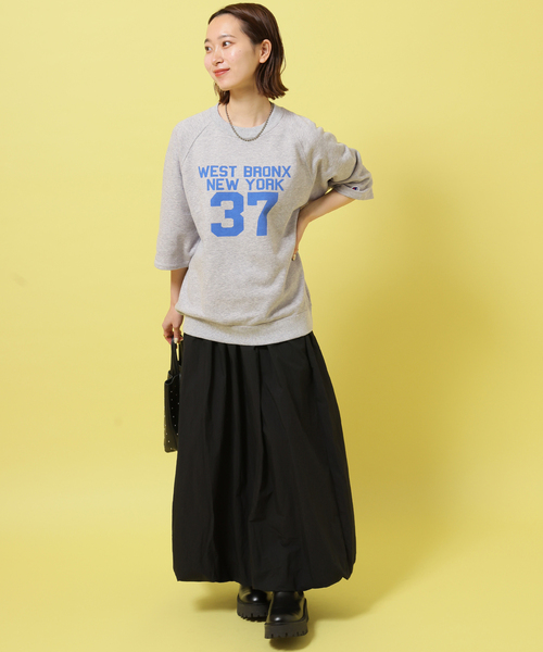 Champion(チャンピオン)の「別注【Champion】*relume CVC French Terry S/S スウェット(スウェット・レディース・アイボリー/チャコールグレー/ブルー/イエロー・LARGE)」の12枚目の写真