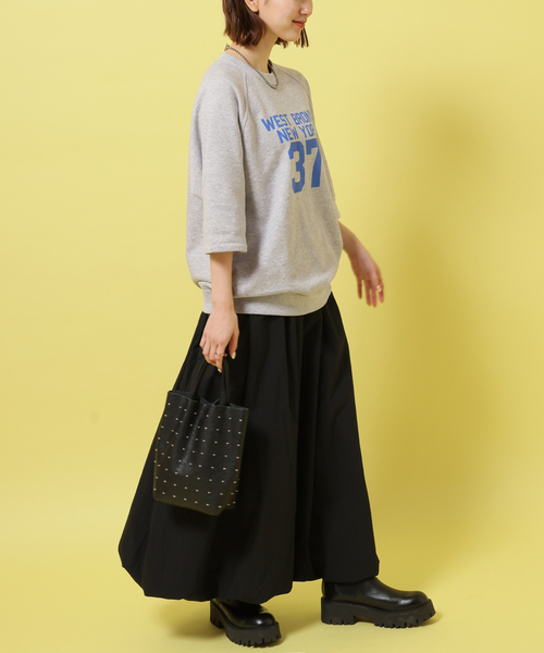 Champion(チャンピオン)の「別注【Champion】*relume CVC French Terry S/S スウェット(スウェット・レディース・アイボリー/チャコールグレー/ブルー/イエロー・LARGE)」の14枚目の写真