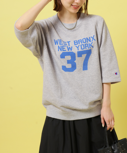 Champion(チャンピオン)の「別注【Champion】*relume CVC French Terry S/S スウェット(スウェット・レディース・アイボリー/チャコールグレー/ブルー/イエロー・LARGE)」の16枚目の写真