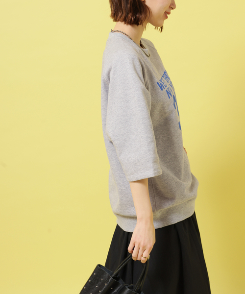 Champion(チャンピオン)の「別注【Champion】*relume CVC French Terry S/S スウェット(スウェット・レディース・アイボリー/チャコールグレー/ブルー/イエロー・LARGE)」の18枚目の写真