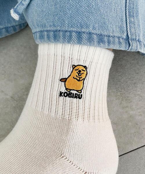 WEGO(ウィゴー)の「WEGO/モチーフロゴ刺繍アンクルパイルソックス(ソックス/靴下・レディース・その他1/その他2・23-25cm)」の1枚目の写真