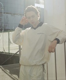 Firsthand | MA Firsthand/マ ファーストハンド BASIC LOGO 刺繍ナイロンプルオーバー(Tシャツ/カットソー)