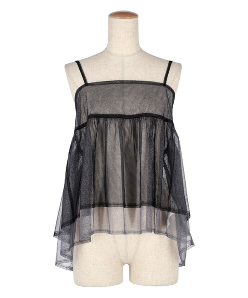 coca（coca）（コカ）の「ラメチュールキャミソール（キャミソール・レディース・チャコール/アイボリー・ONE SIZE）」の19枚目の写真