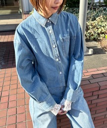 Apbデニムショートシャツ