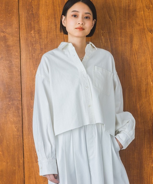 Apbデニムショートシャツ（シャツ/ブラウス）｜apart by lowrys（アパートバイローリーズ）