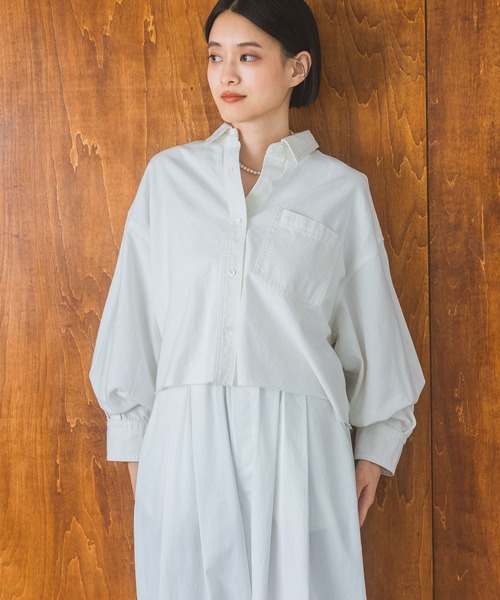 Apbデニムショートシャツ（シャツ/ブラウス）｜apart by lowrys（アパートバイローリーズ）