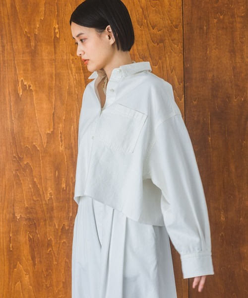 Apbデニムショートシャツ（シャツ/ブラウス）｜apart by lowrys（アパートバイローリーズ）