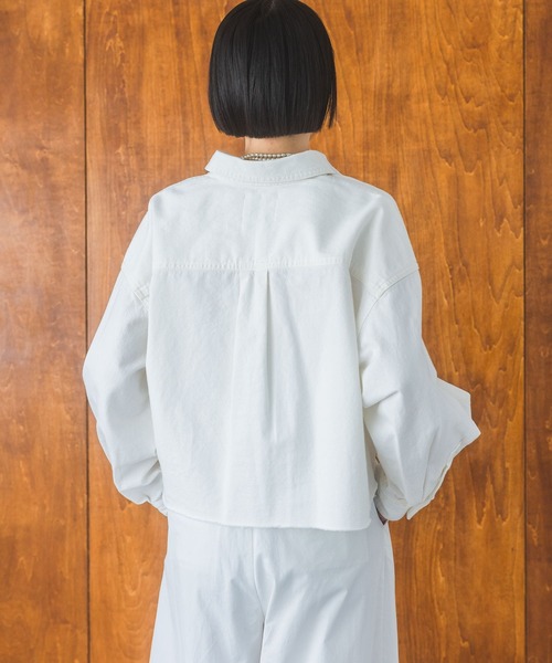 Apbデニムショートシャツ（シャツ/ブラウス）｜apart by lowrys（アパートバイローリーズ）