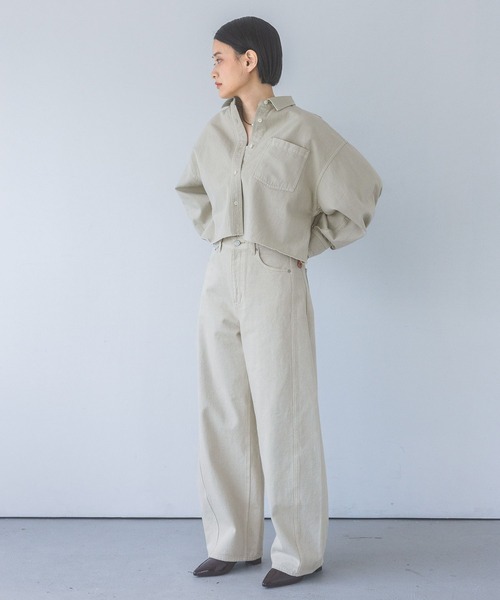 Apbデニムショートシャツ（シャツ/ブラウス）｜apart by lowrys（アパートバイローリーズ）