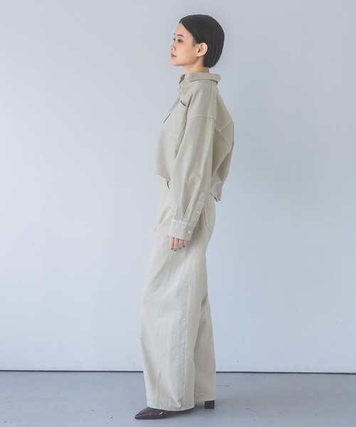 Apbデニムショートシャツ（シャツ/ブラウス）｜apart by lowrys（アパートバイローリーズ）