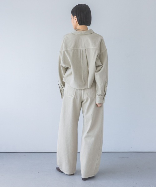 Apbデニムショートシャツ（シャツ/ブラウス）｜apart by lowrys（アパートバイローリーズ）