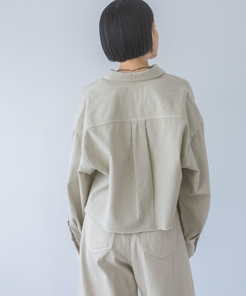 Apbデニムショートシャツ（シャツ/ブラウス）｜apart by lowrys（アパートバイローリーズ）