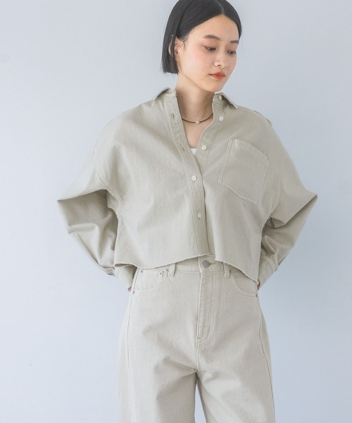 Apbデニムショートシャツ（シャツ/ブラウス）｜apart by lowrys（アパートバイローリーズ）