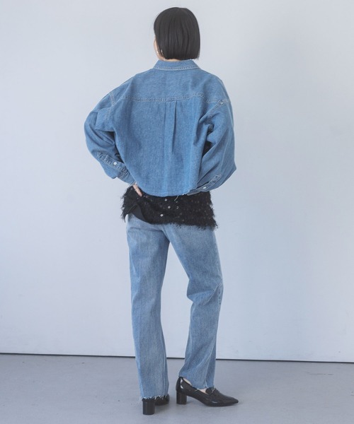 Apbデニムショートシャツ（シャツ/ブラウス）｜apart by lowrys（アパートバイローリーズ）