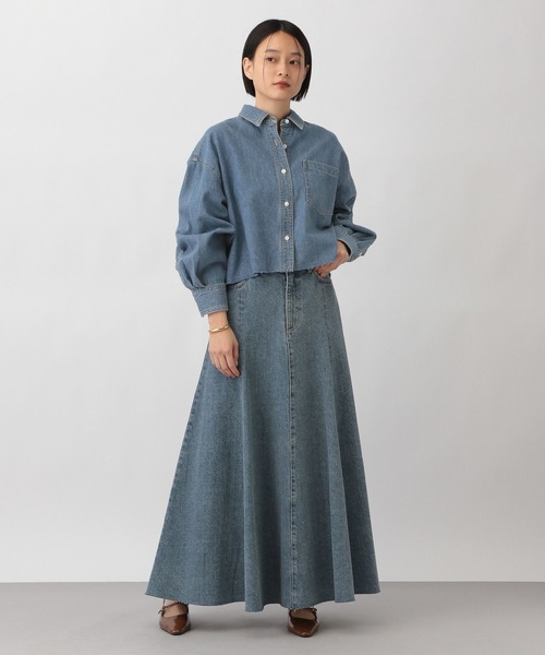 Apbデニムショートシャツ（シャツ/ブラウス）｜apart by lowrys（アパートバイローリーズ）