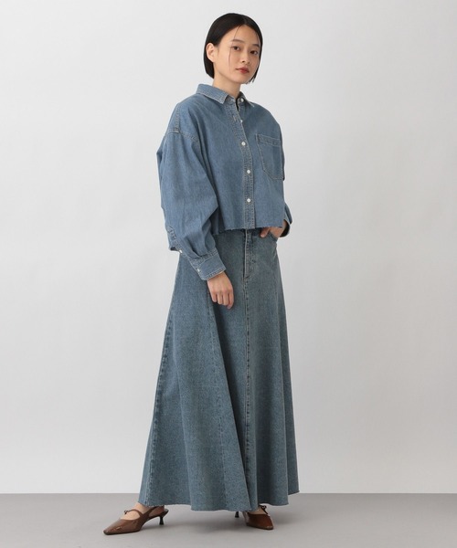 Apbデニムショートシャツ（シャツ/ブラウス）｜apart by lowrys（アパートバイローリーズ）